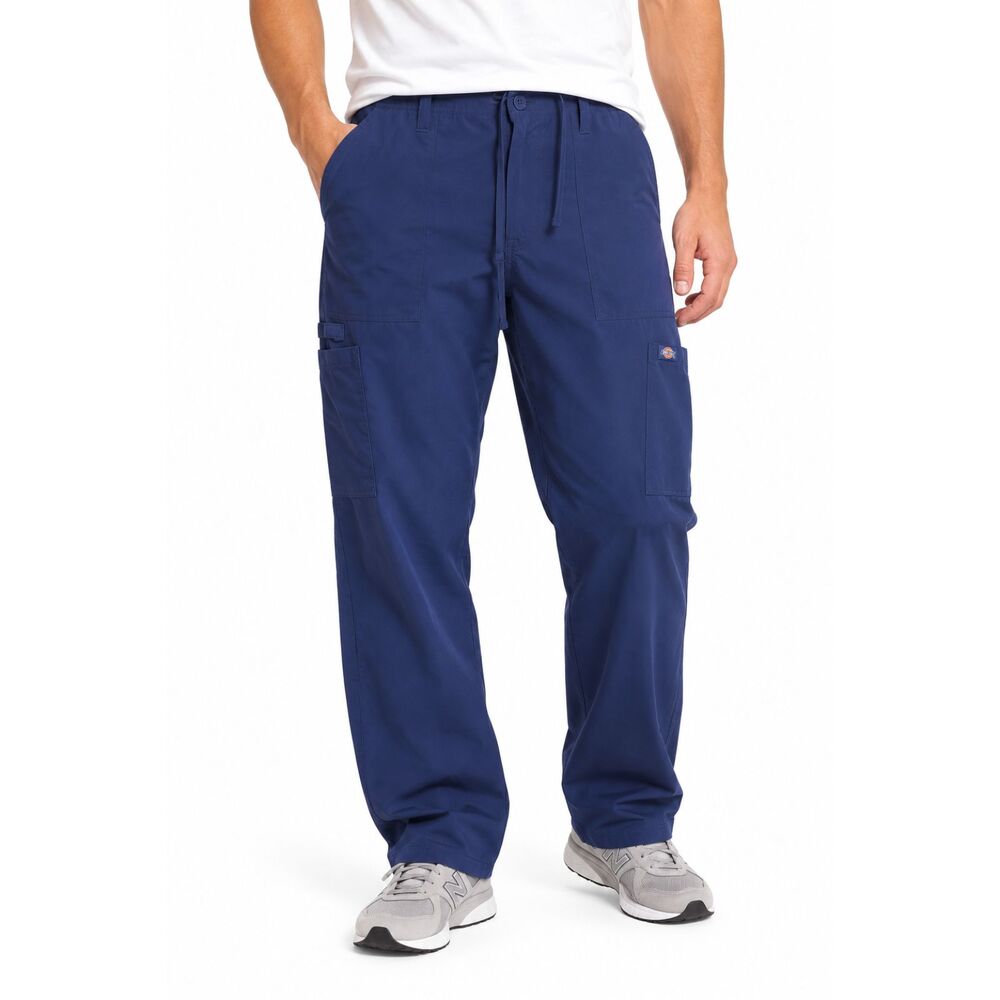 Dickies EDS Essentials Men's Cargo Scrub Pants Navy | Large